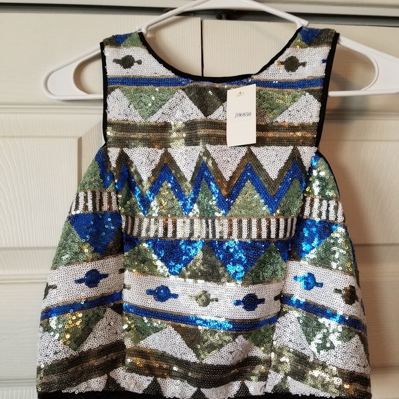 Do & Be Sequined Crop Top. Sz M - Picture 7 of 7